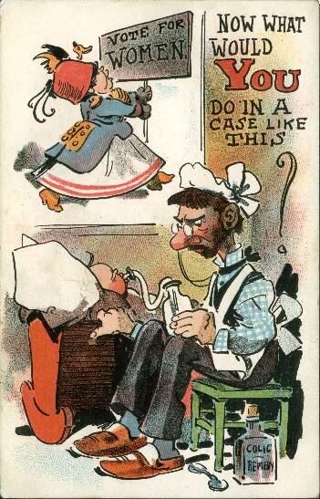 Poster Of A Man Caring For A Baby