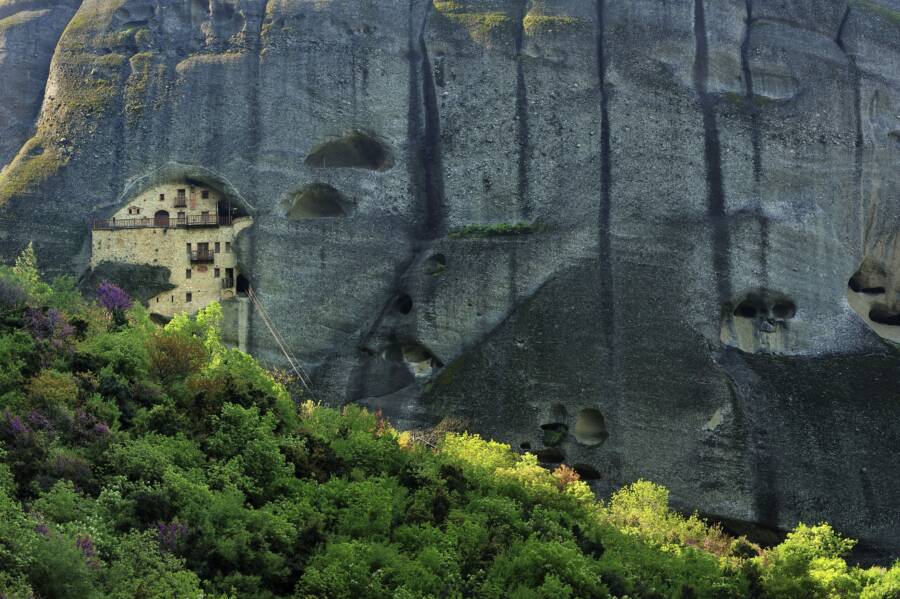 Cliff Monastery Greece