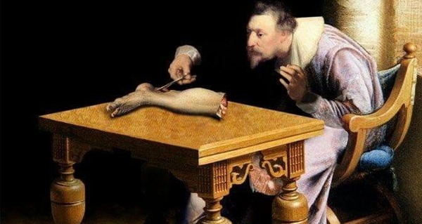 Leg On Table