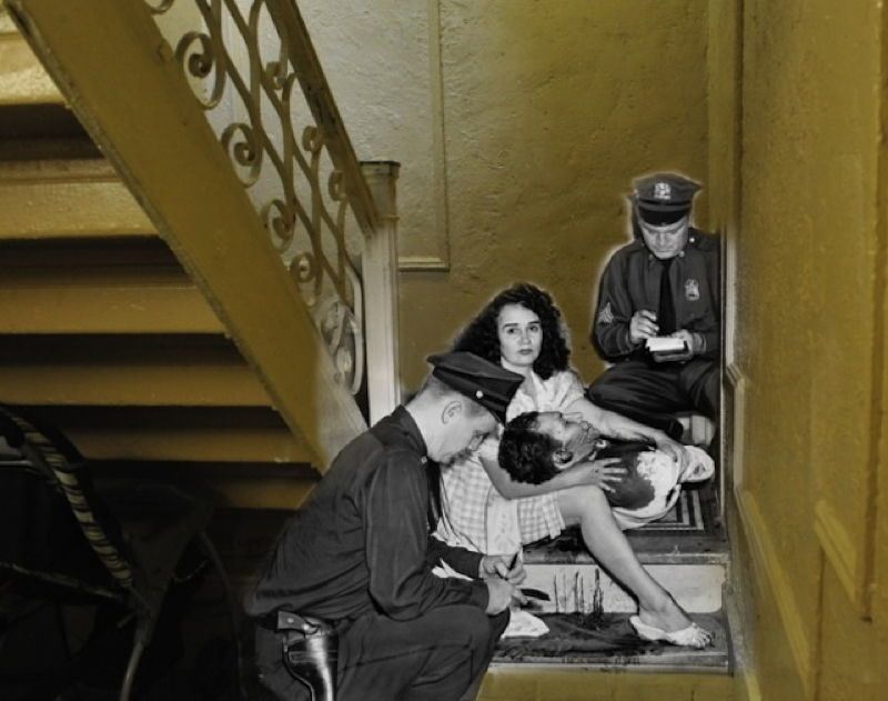 Vintage Crime Stairs
