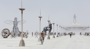 Broad View Burning Man