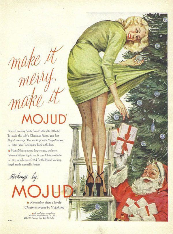 Vintage Christmas Ads Sexist