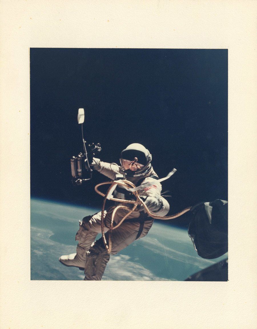 classic nasa space walk