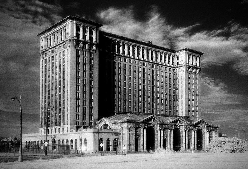 Vintage Detroit Michigan Central Station
