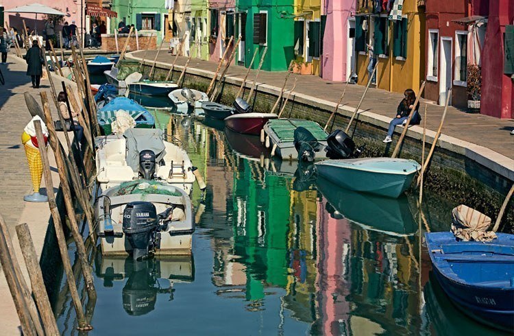 painted island resident parking burano italy
