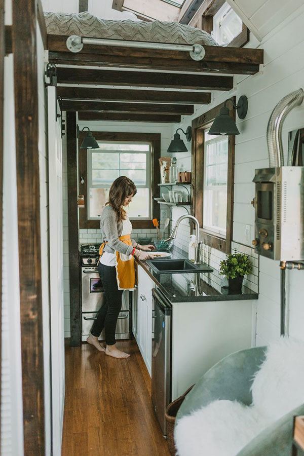 Miniature Kitchen in Tiny Home