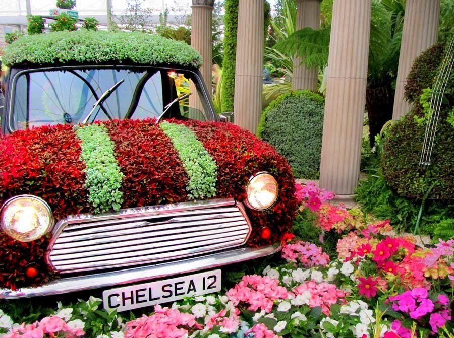 chelsea flower show car