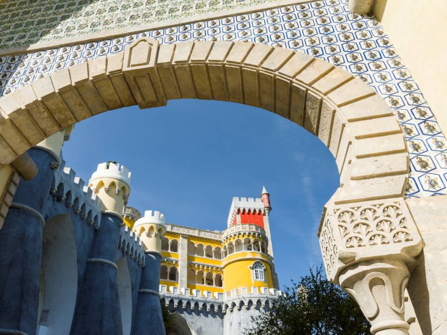 Pena Towers In Orange And Yellow