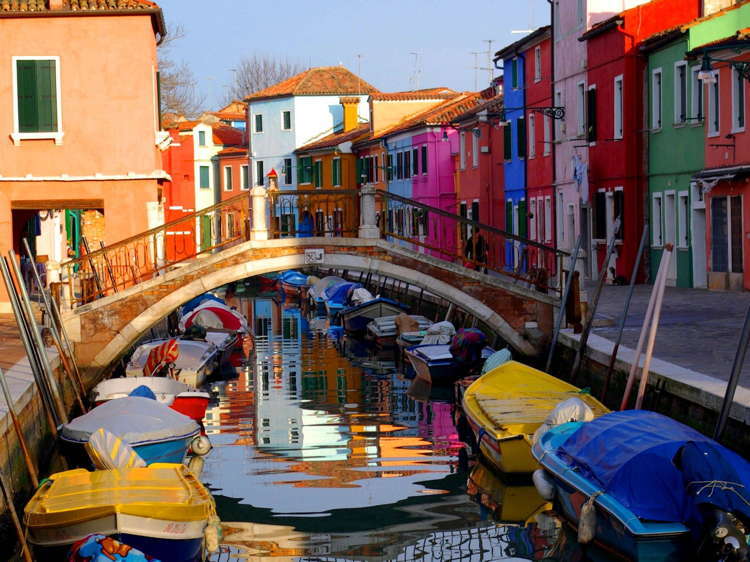 Beautiful Towns Burano Symmetry