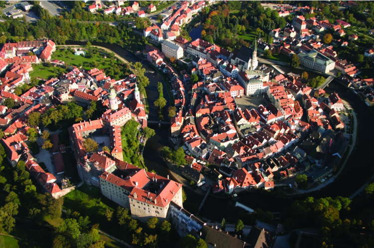 Beautiful Towns Cesky Aerial