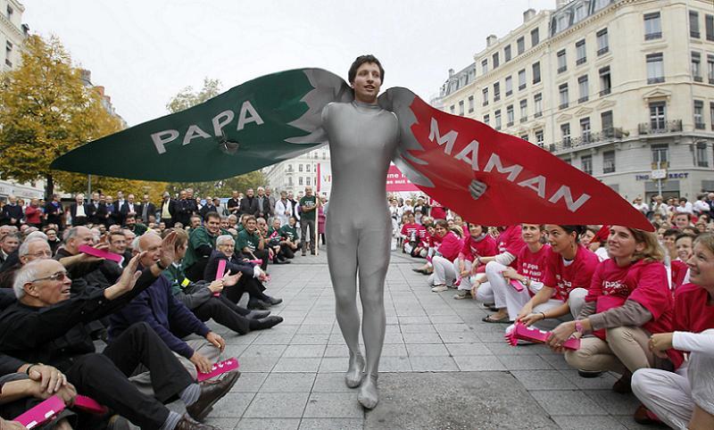 Gay Rights French Protest