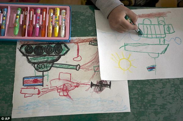 North Korean Propaganda Drawings