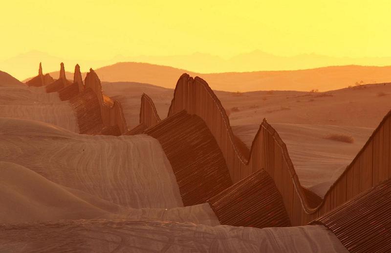 Aerial Borders Dune Fence