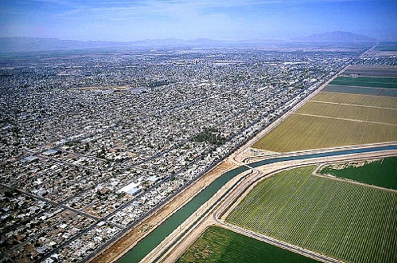 Aerial Borders Mexicali Farms