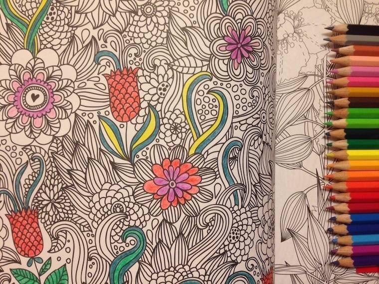Adult Coloring Books Cafe Ellas