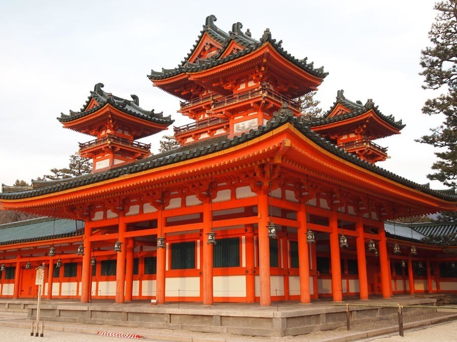 colorful Kansai Japan Heian jingu