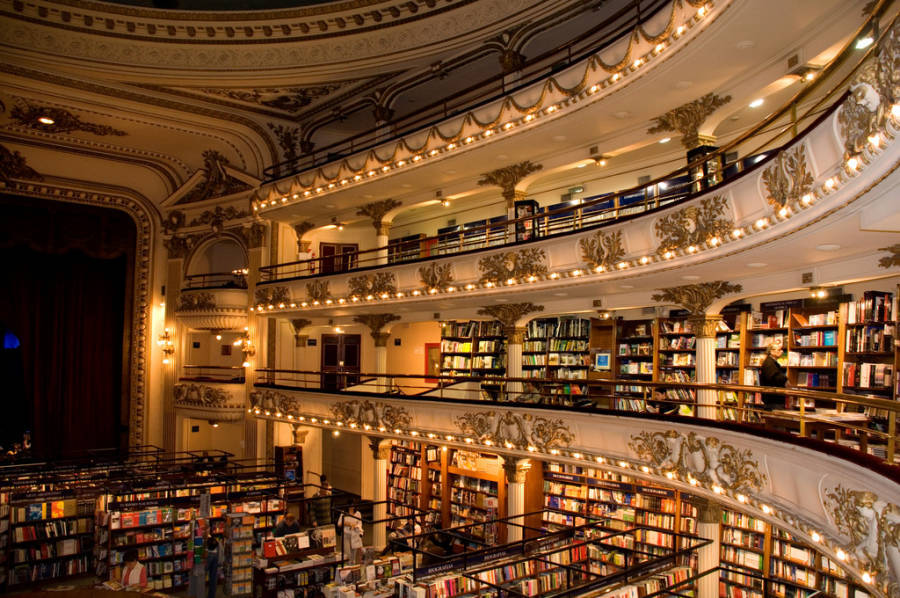 Coolest Bookstores El Ateneo Floors