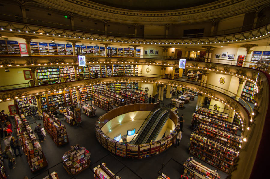 Coolest Bookstores El Ateneo Interior