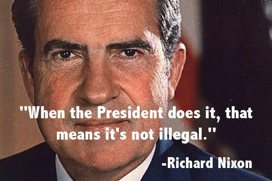 Nixon Presidents Illegal