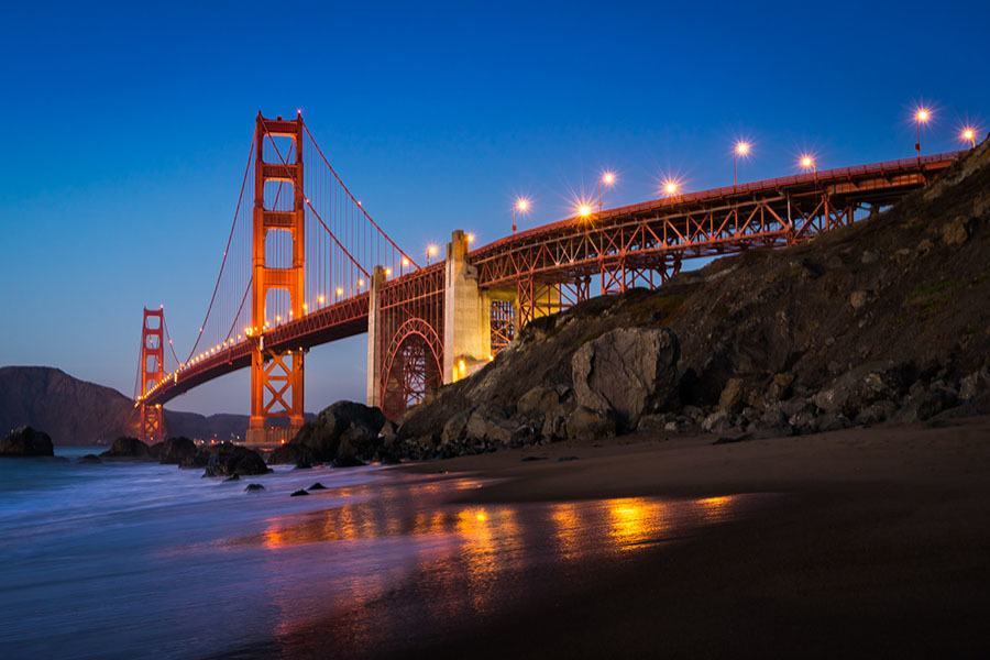 Golden Gate Bridge Photos Beach