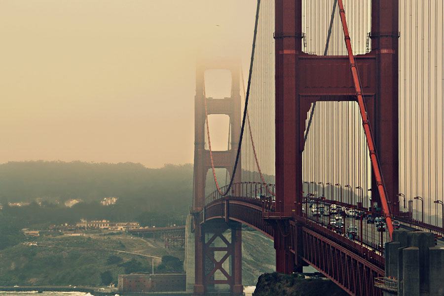 Golden Gate Bridge Haze