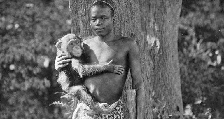 Ota Benga With Chimp 1
