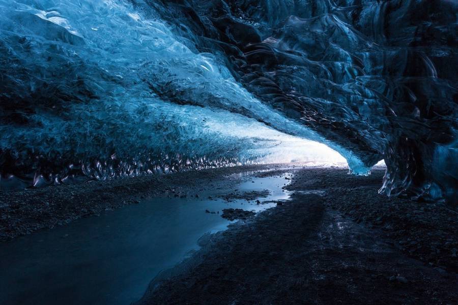 Beautiful Cave In Iceland