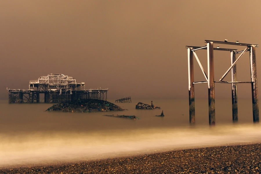 Abandoned Structure In Water