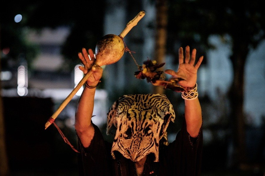 Witch Doctor In Animal Mask