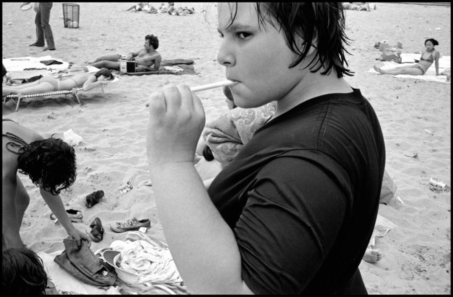 Vintage Photograph From Rockaway Beach In Brooklyn
