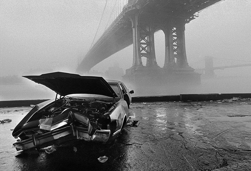 Brooklyn Bridge In Fog