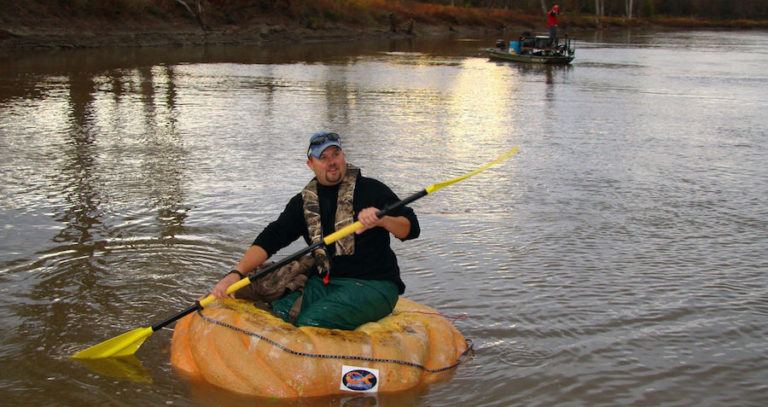 Giant Pumpkin Paddling