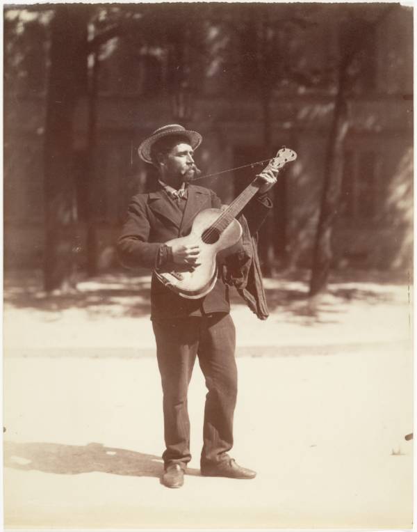 Eugène Atget Guitar Player