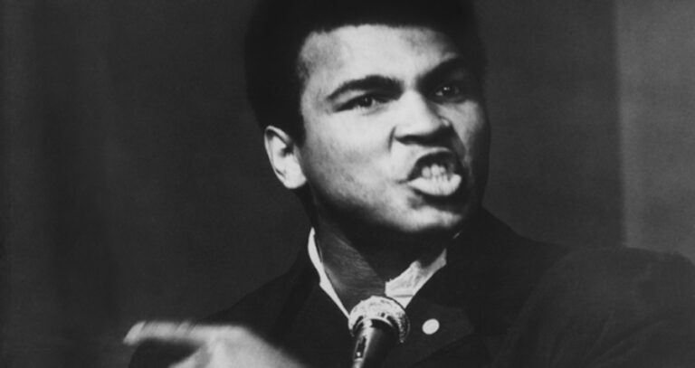 Muhammad Ali Giving Passionate Speech