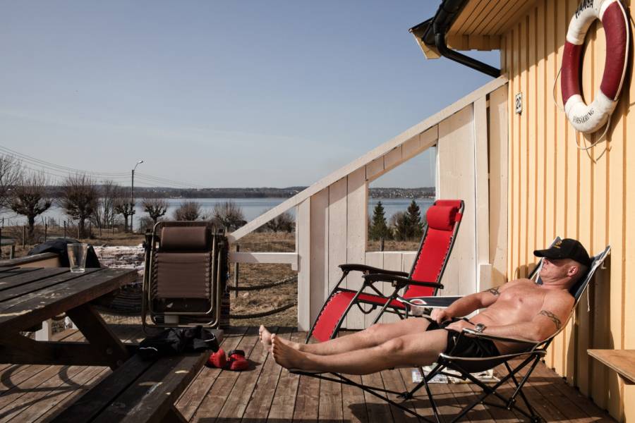 Bastoy Prison Inmate Relaxing