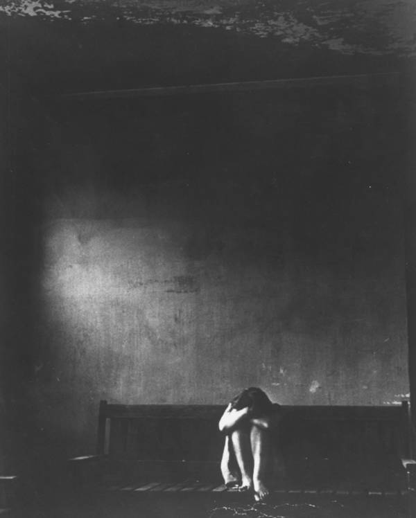 Dark Wall In A Mental Asylum