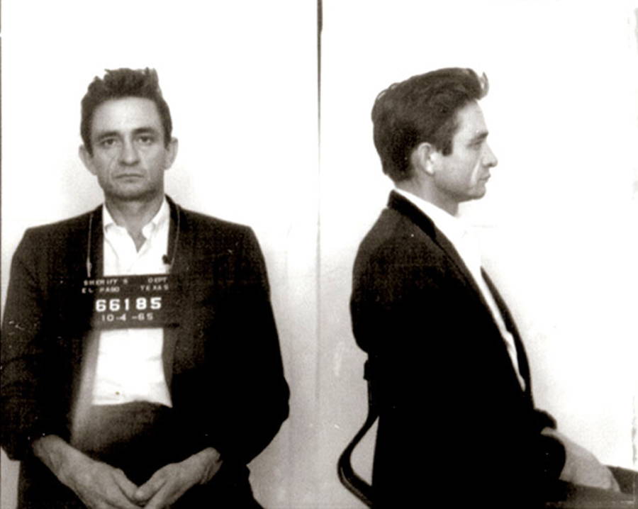 Johnny Cash Famous Mugshots