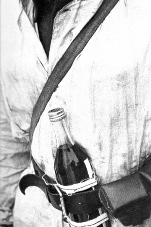 Finnish soldier with Molotov Cocktail