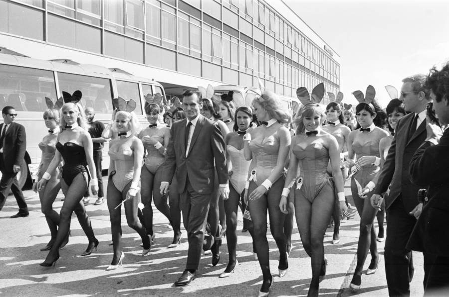 Young Hugh Hefner Walking