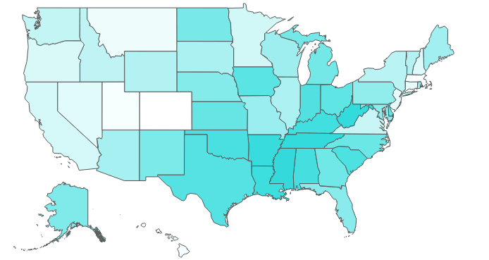 Fattest States Crop