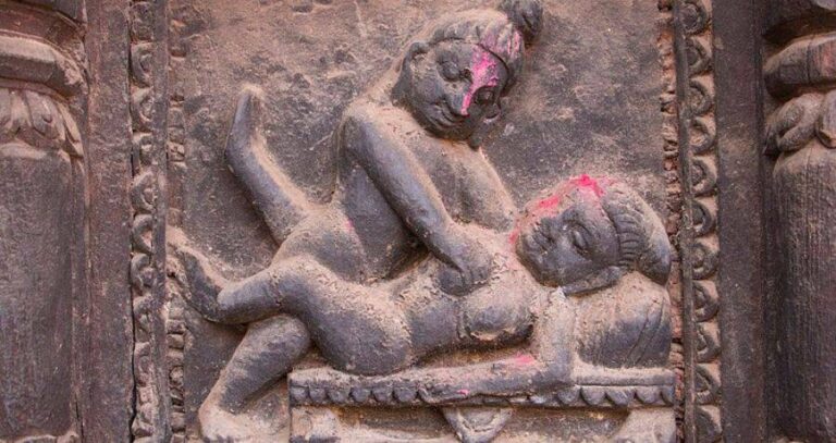 Indian Carving Of Erotic Art