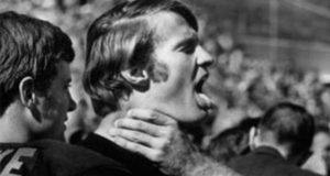 Man choking himself