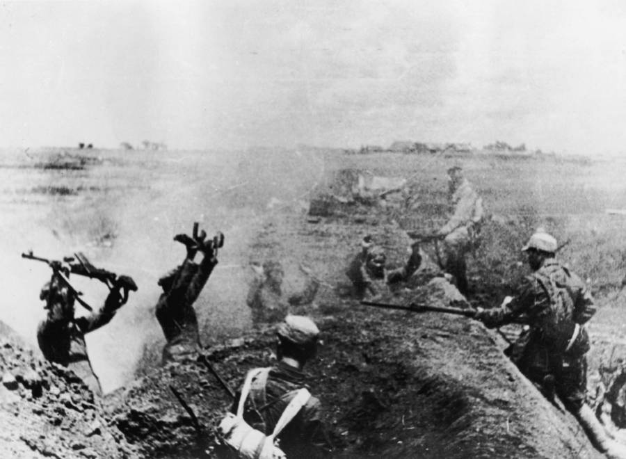 Troops Take Prisoners