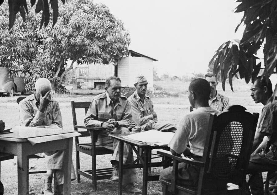 American Officers Surrender To Japan