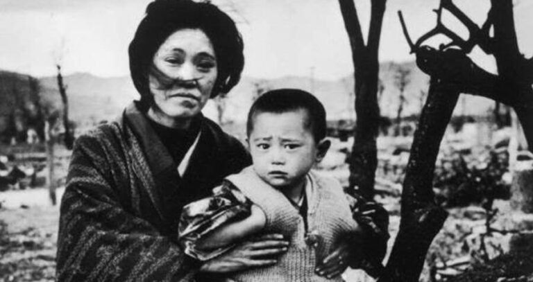 Mother And Son In Hiroshima