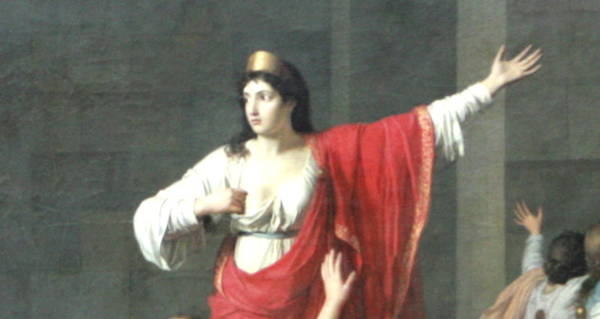 Olympias In Red Robe