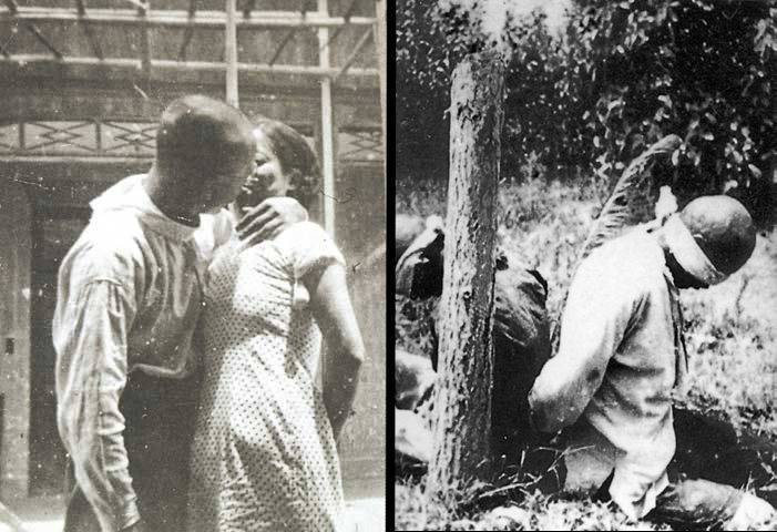 People Tied To Poles