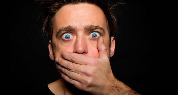 Man Covering Face Og