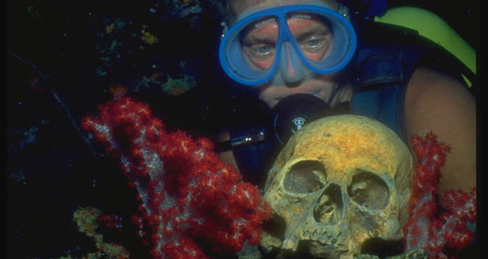 Diver And Skull