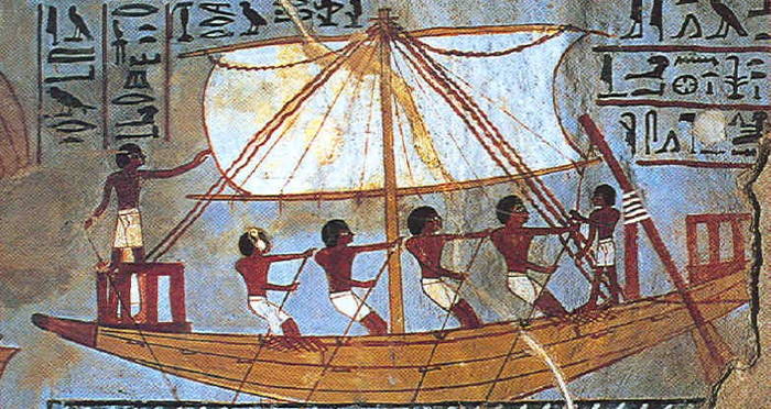Egyptians On Boat